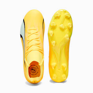 Chaussures de soccer avec crampons ULTRA PRO FG/AG Homme, Yellow Blaze-PUMA White-PUMA Black, extralarge